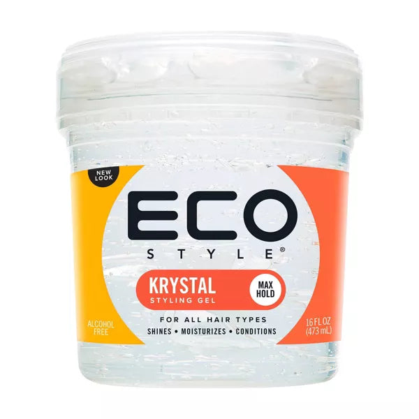 16oz jar of ECO Styler Krystal Professional Styling Gel for all hair types