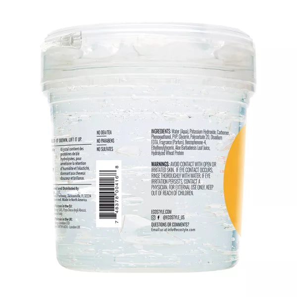 Krystal Styling Gel - Alcohol-Free Maximum Hold Hair Gel 16oz