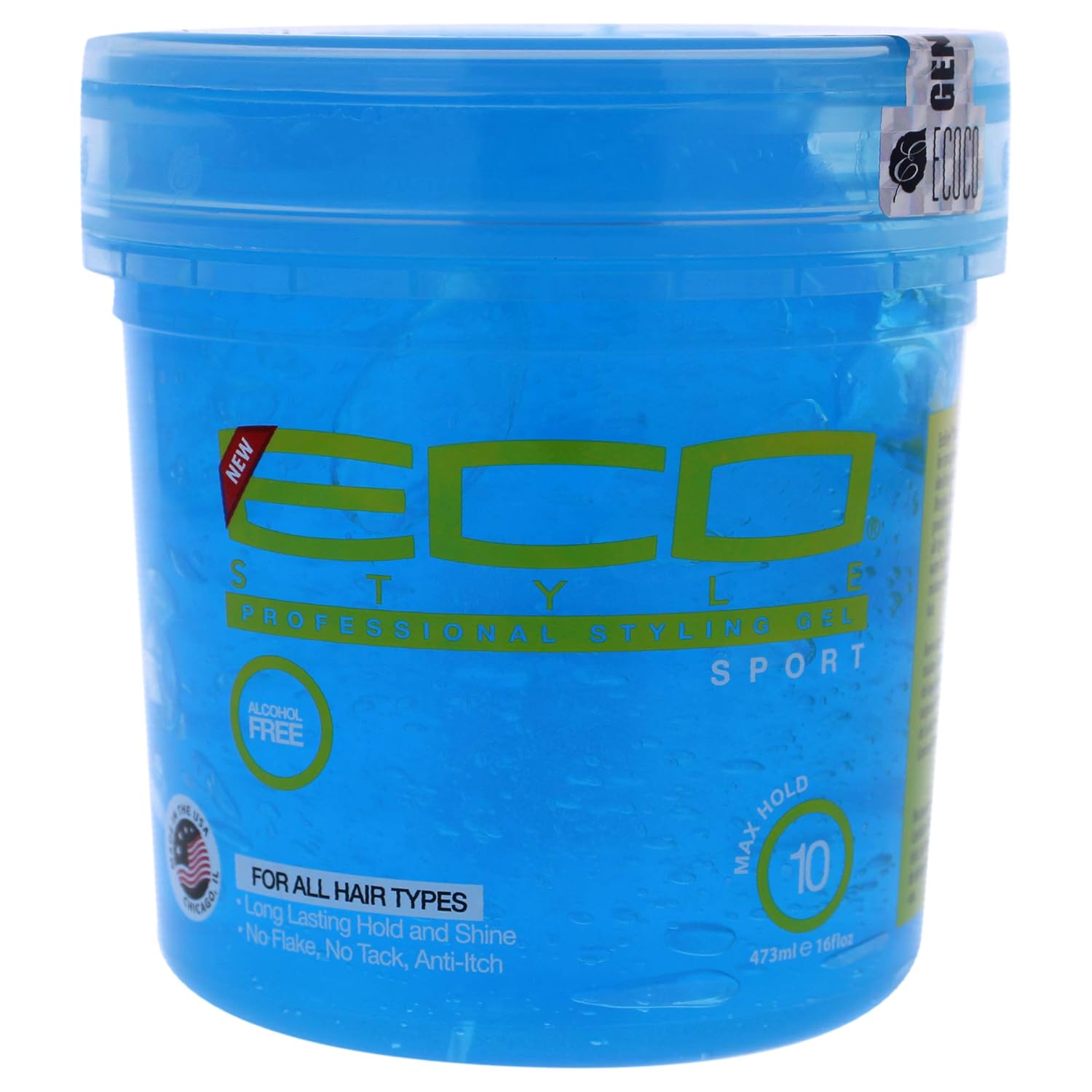 16oz blue container of Eco Styler Sport Professional Styling Gel