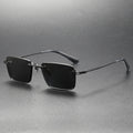 Pure Titanium Polarized Sunglasses Retro British Style Unisex