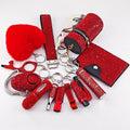 12-Piece Multifunctional Keychain Set – Glamorous Suitcase Charms