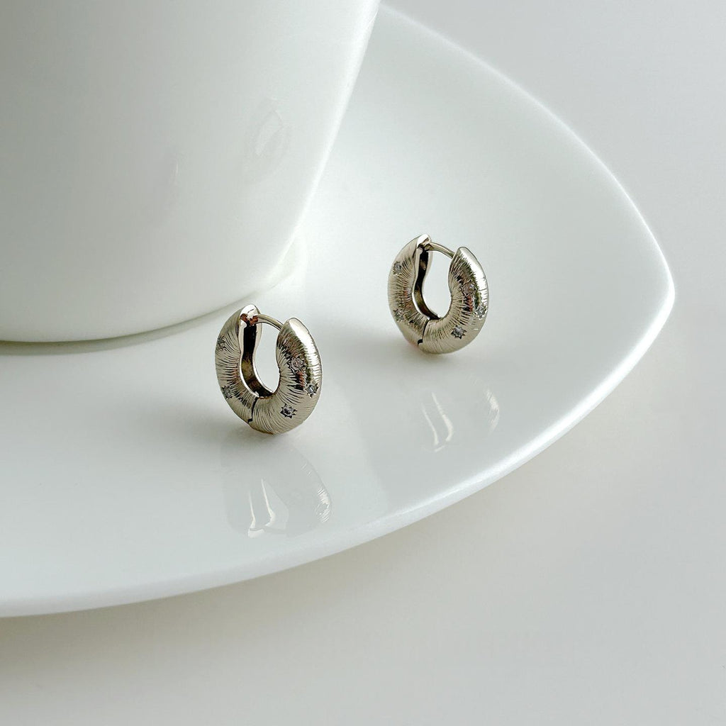 Circle Line Ear Clips Earrings For Women