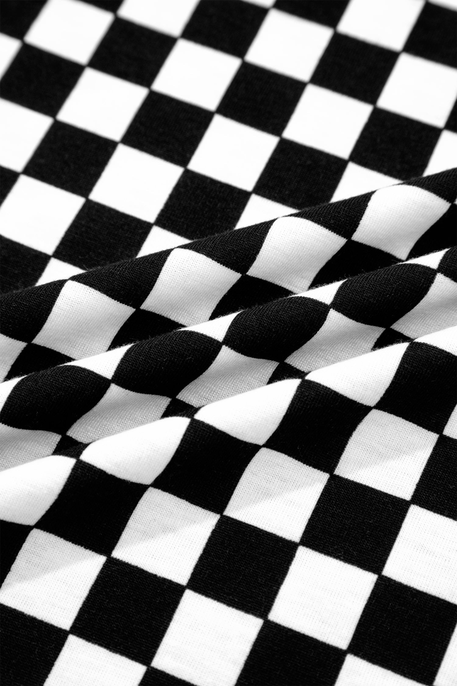 Checkerboard Short Sleeve Tee & Wide Leg Lounge Set