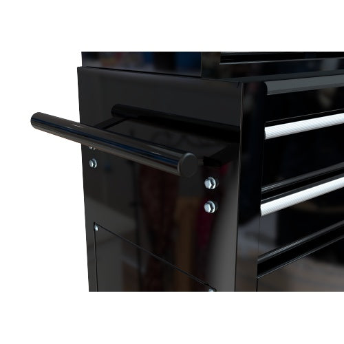 8-Drawer Industrial Rolling Tool Cabinet in Black - Storage Cart