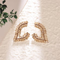 European American Light Luxury Marquise Rhinestone Earrings Exaggerated Banquet Gown Ear Jewelry High End Colored Crystal Alloy Stud Earrings For Women Wholesale