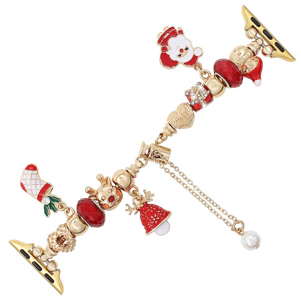 Creative Cartoon Bracelet, Leather Cord Braided Smartwatch Strap