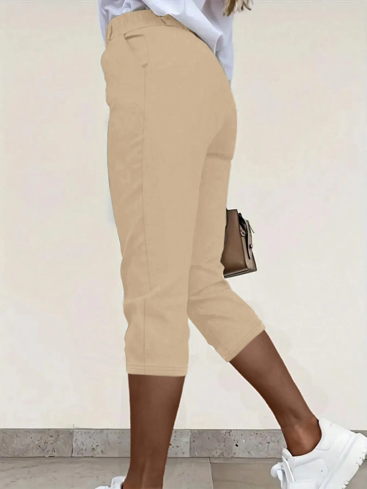 Pleated Detail Pants with Pockets