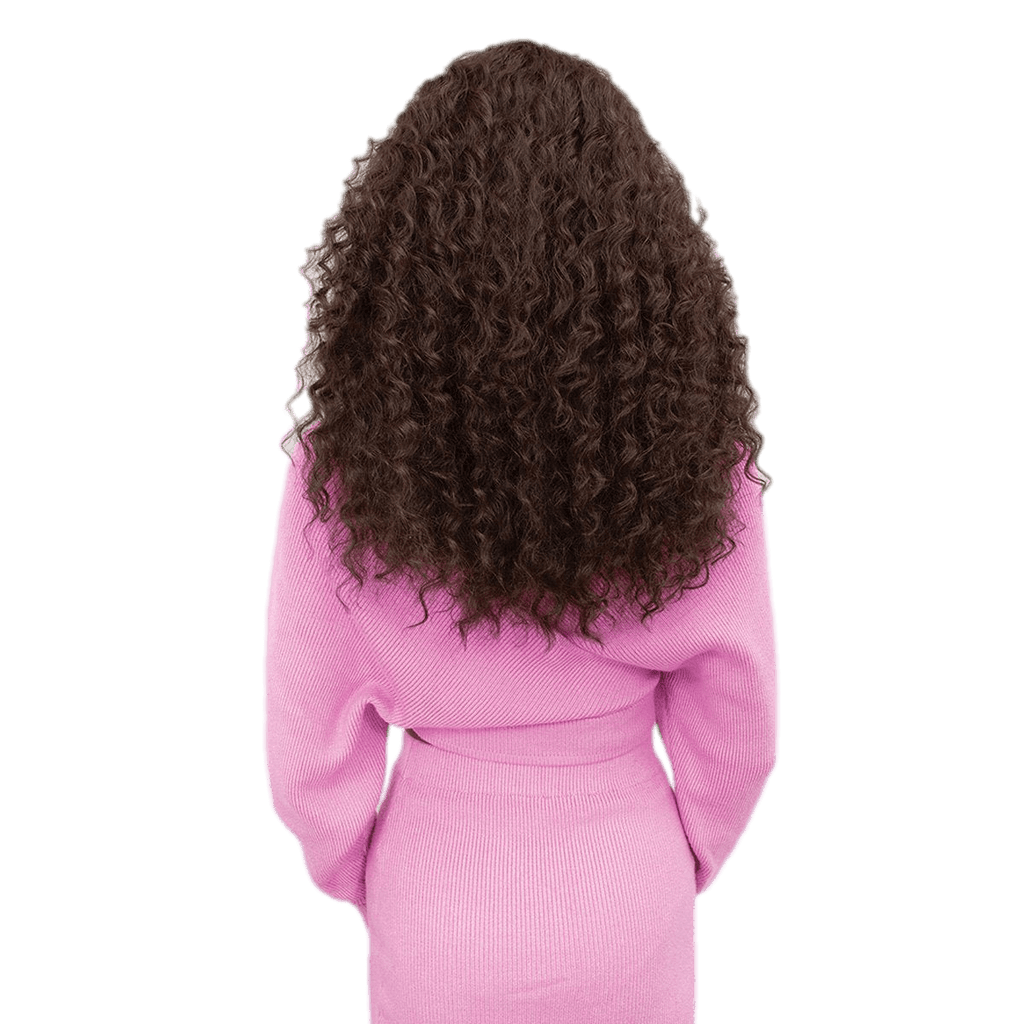 Khloe Swiss Lace Wig - Extended Part Natural Dark Brown Hair