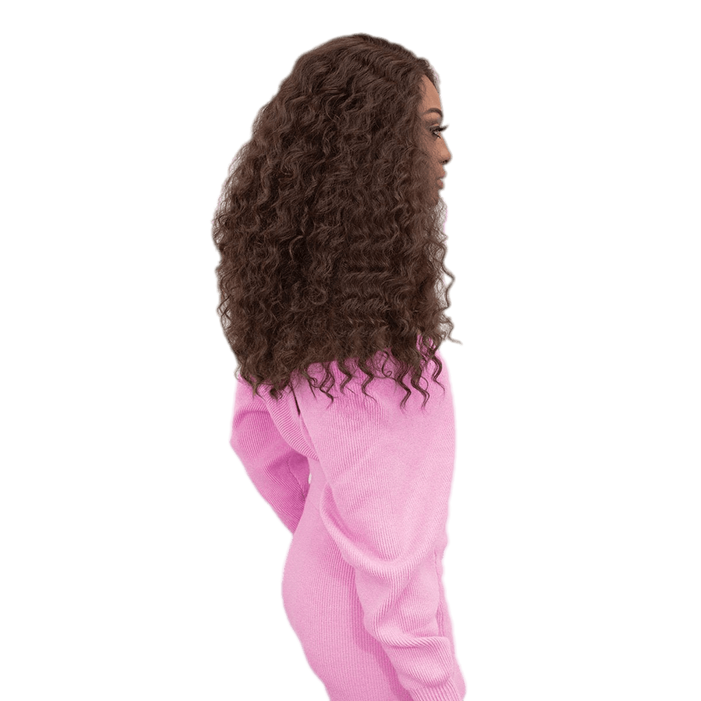 Khloe Swiss Lace Wig - Extended Part Natural Dark Brown Hair