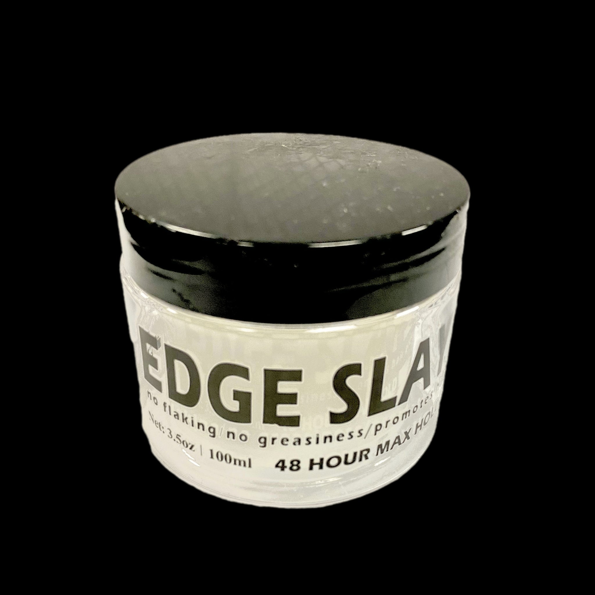 Edge Slayer 48-Hour Max Hold gel container for professional hairline styling
