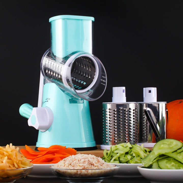 Multifunctional Round Mandoline Vegetable Slicer & Cheese Grater