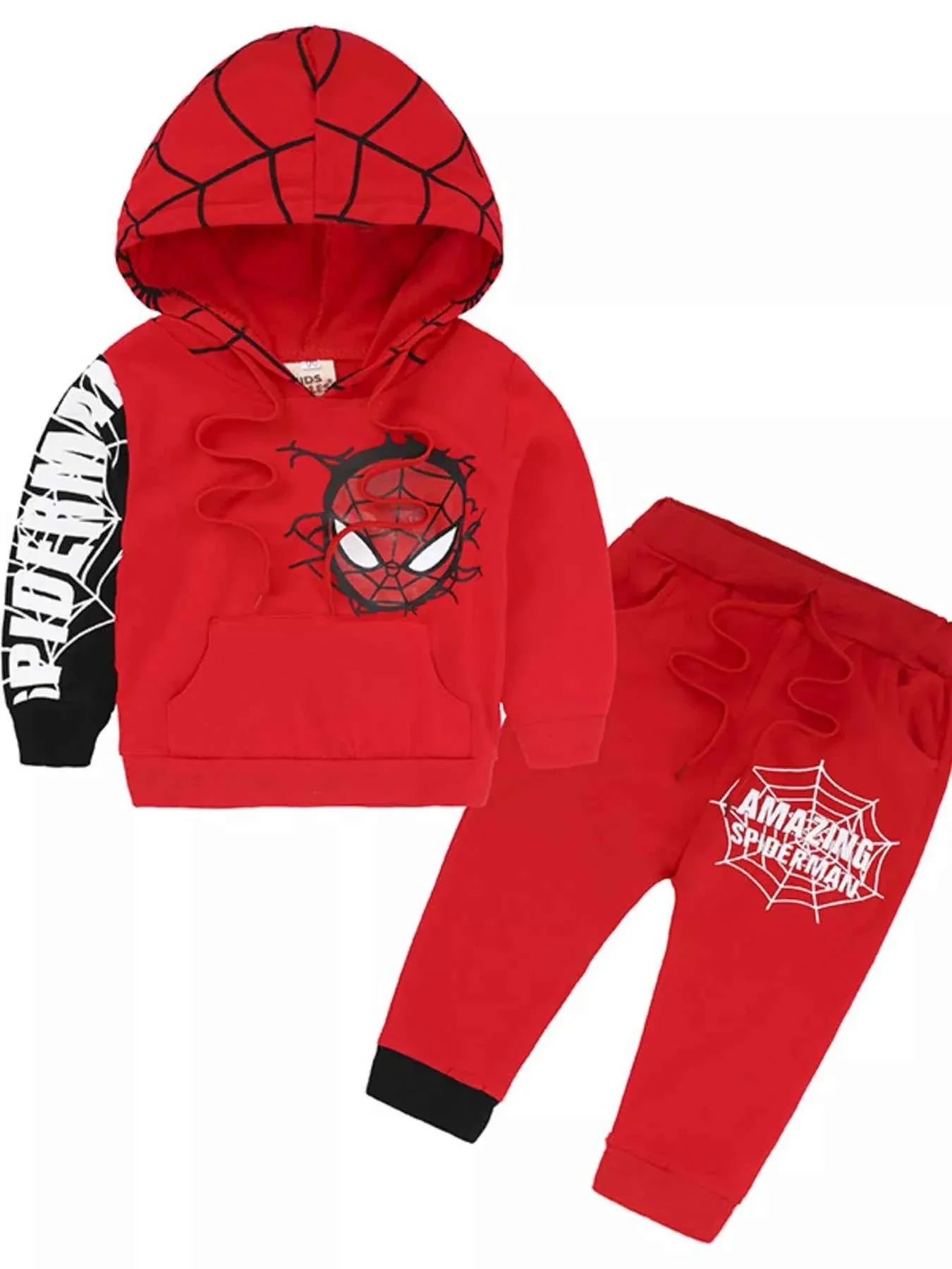 Children's Spiderman Graphic Hoodie and Pants Set
