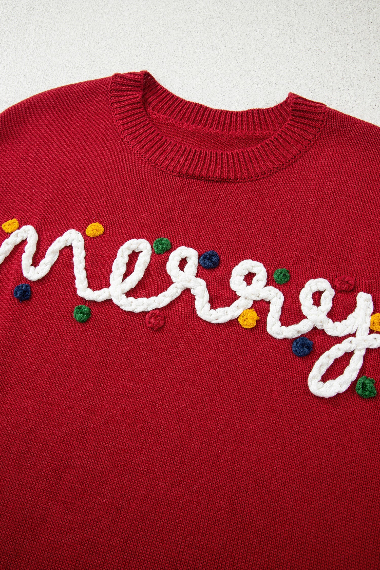 Jade Christmas Drop Shoulder Sweater