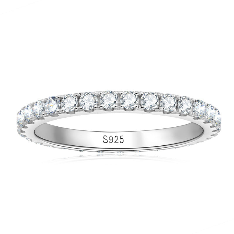 Stylish And Sophisticated Starry Moissanite Ring
