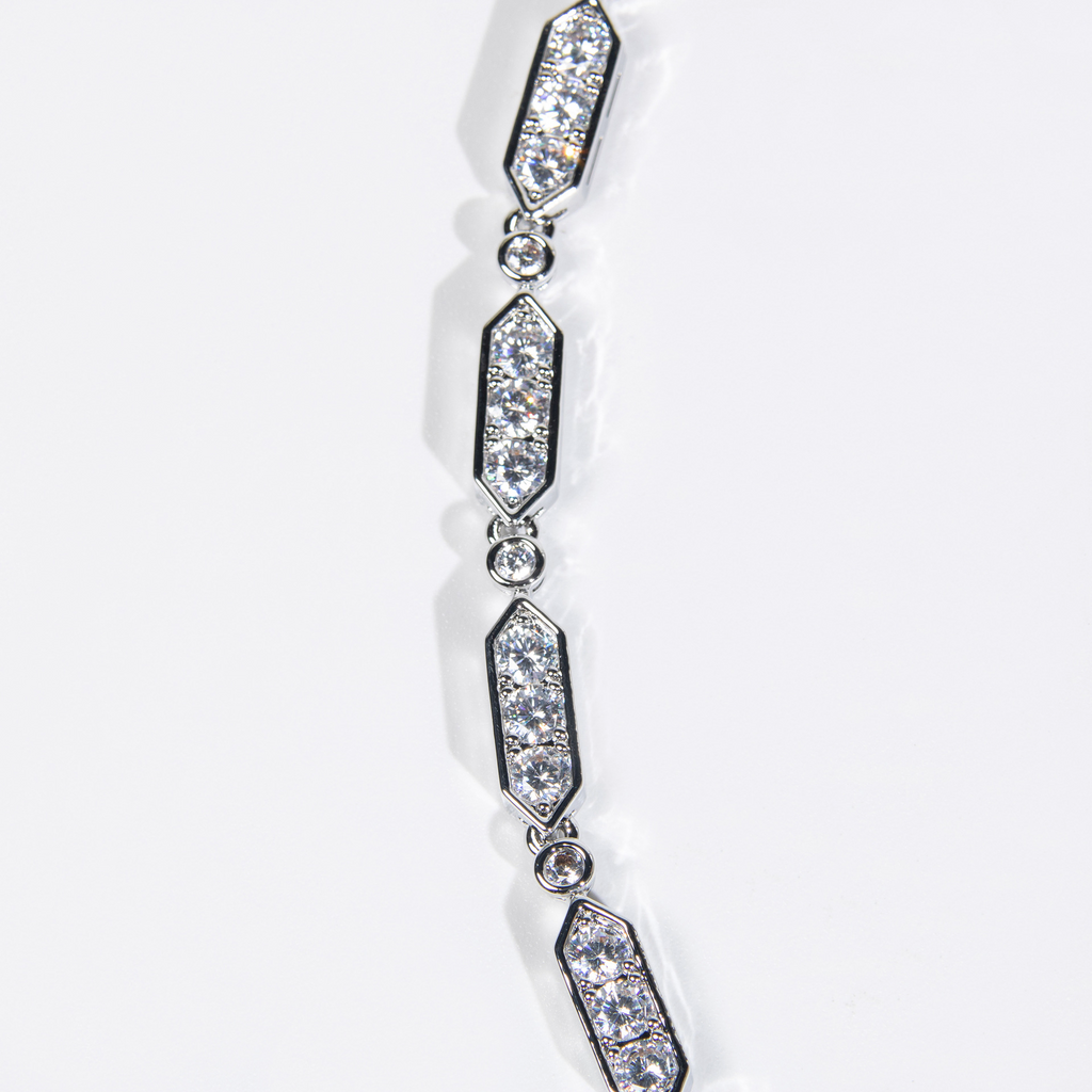 Little Spirit Snake Pendant Necklace in S925 Silver and Zirconia