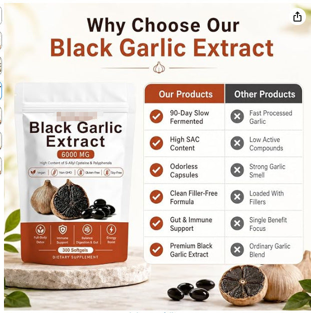 Black Garlic Garlic Capsule Health Supplement