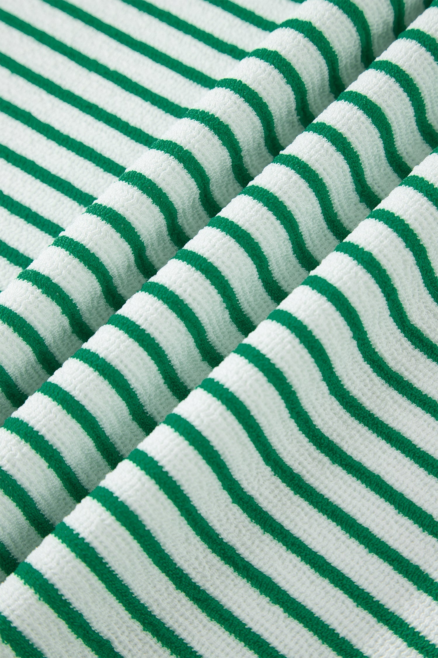 Tilly Stripe Tee & Pants Set - Green & White Casual Loungewear