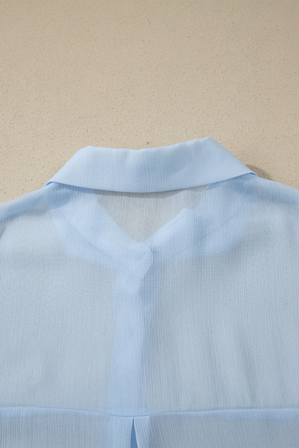 Sheer Tunic Shirt & Drawstring Shorts Cover-Up