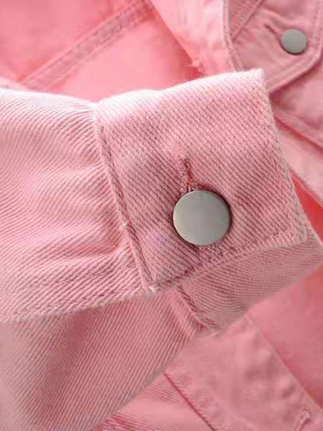 Women's Bright Yellow Cropped Button-Down Trucker Jacket - Image 15