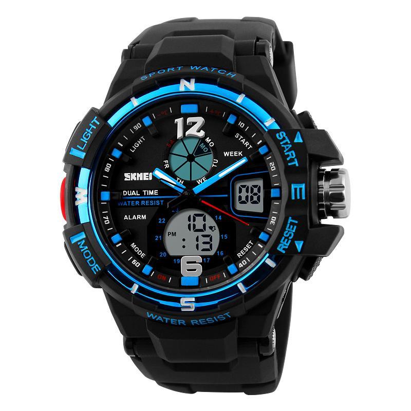 Large Dial Military Digital Sports Watch 50M Waterproof