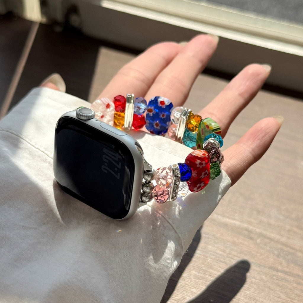 Colorful Candy Elastic Watch Strap Suitable For