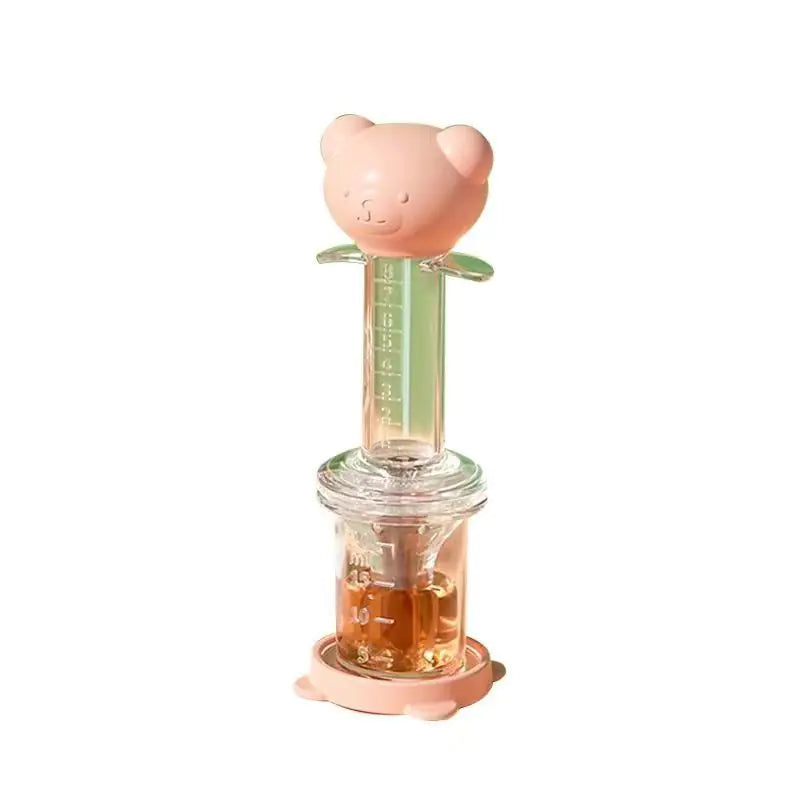 Silicone Baby Medicine Feeding Syringe and Pacifier Device