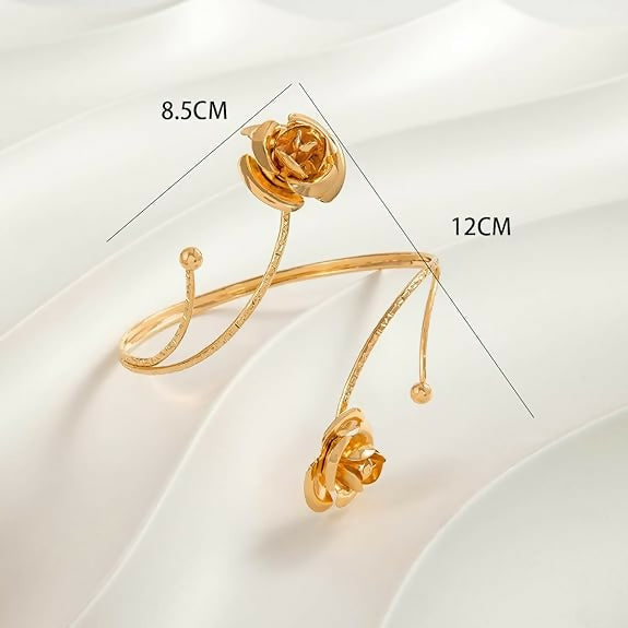 Golden Alloy Gold Plated Stylish Kada Bajuband