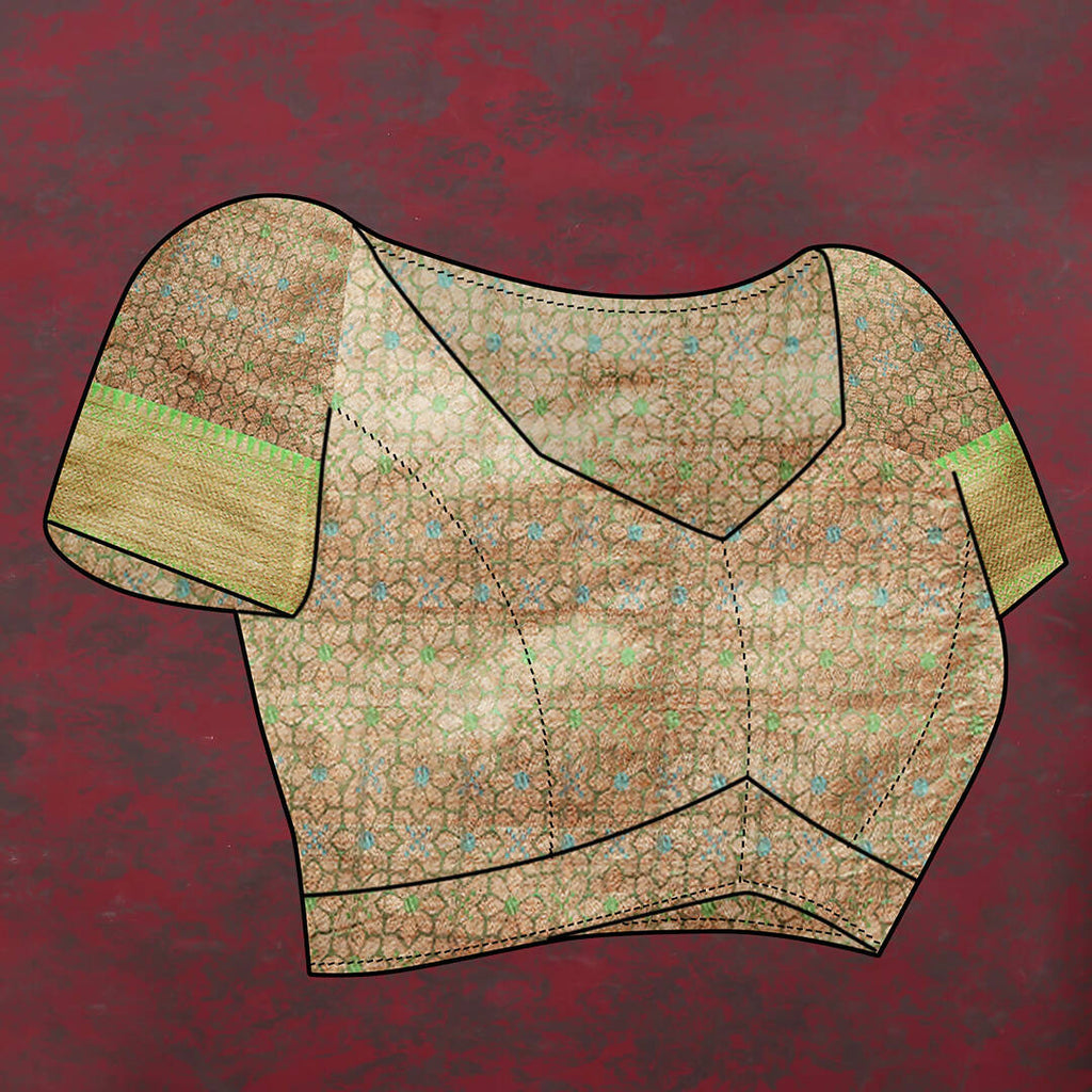 Pink Cotton Saree with Zari Meenakari Woven Design
