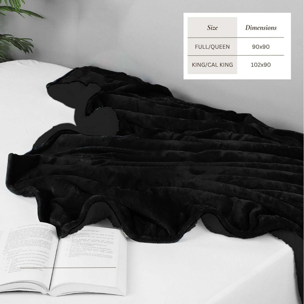 White Velvet Plush Sherpa Reversible Bed Blanket Ultra Soft - Image 37