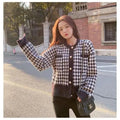 Women's Mink Fleece Knit Cardigan Jacket O-Neck Vintage Sweater