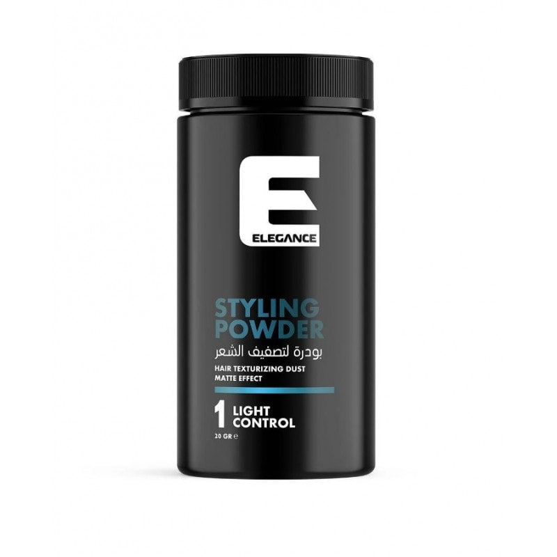 Elegance Hair Styling Powder 20g container for volumizing matte finish