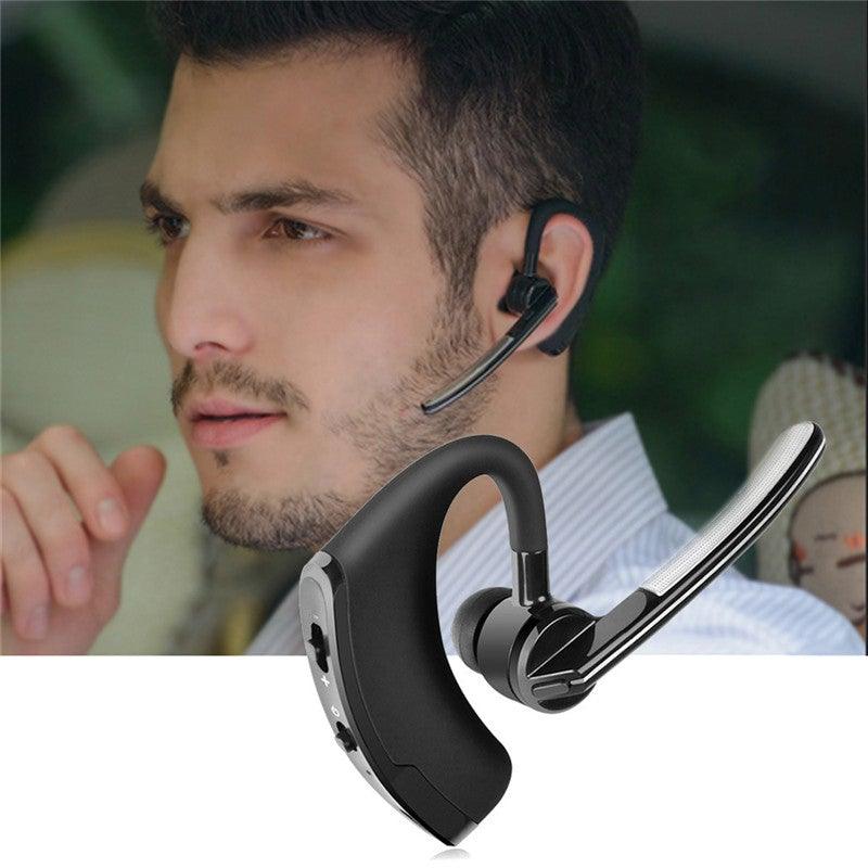 Elegant Black Hands-Free Bluetooth Earphone with HD Mic