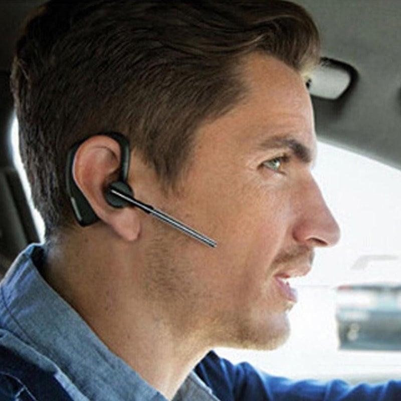 Elegant Black Hands-Free Bluetooth Earphone with HD Mic