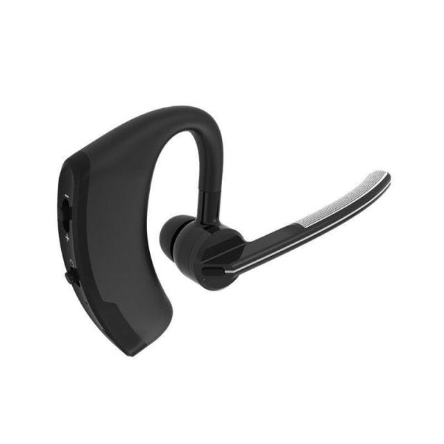 Elegant Black Hands-Free Bluetooth Earphone with HD Mic