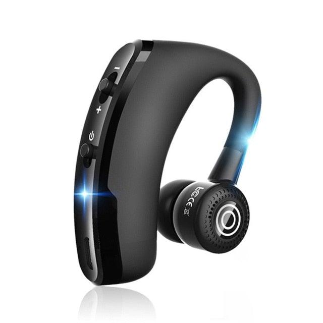 Elegant Black Hands-Free Bluetooth Earphone with HD Mic