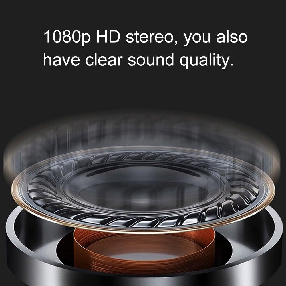 Elegant Black Hands-Free Bluetooth Earphone with HD Mic