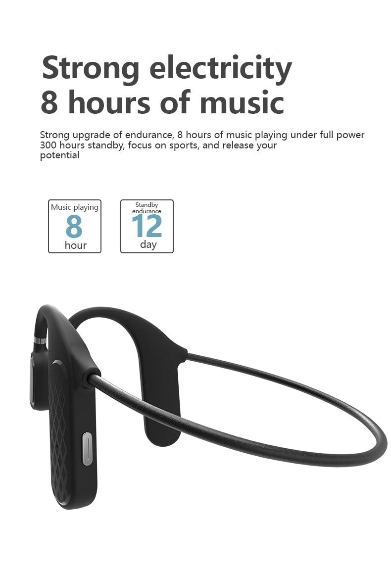 Wireless Bluetooth 5.0 Bone Conduction Sport Headphones & Mic