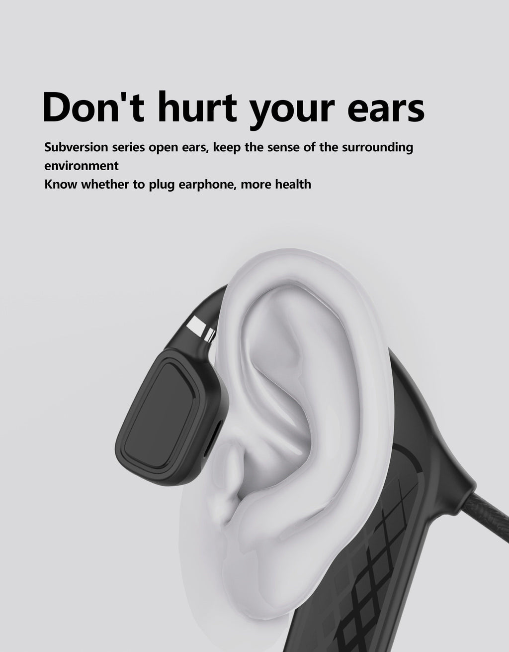 Wireless Bluetooth 5.0 Bone Conduction Sport Headphones & Mic