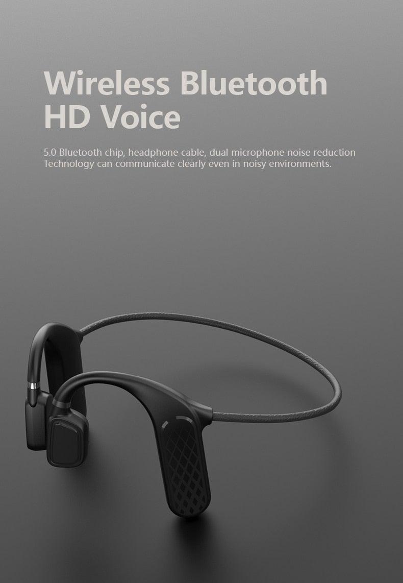 Wireless Bluetooth 5.0 Bone Conduction Sport Headphones & Mic