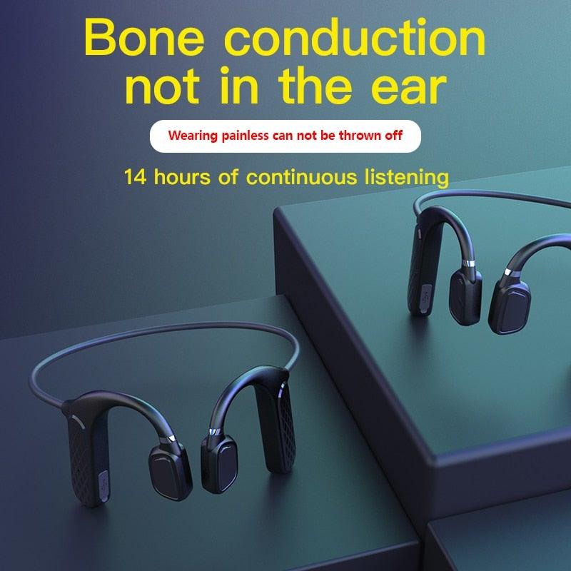 Wireless Bluetooth 5.0 Bone Conduction Sport Headphones & Mic