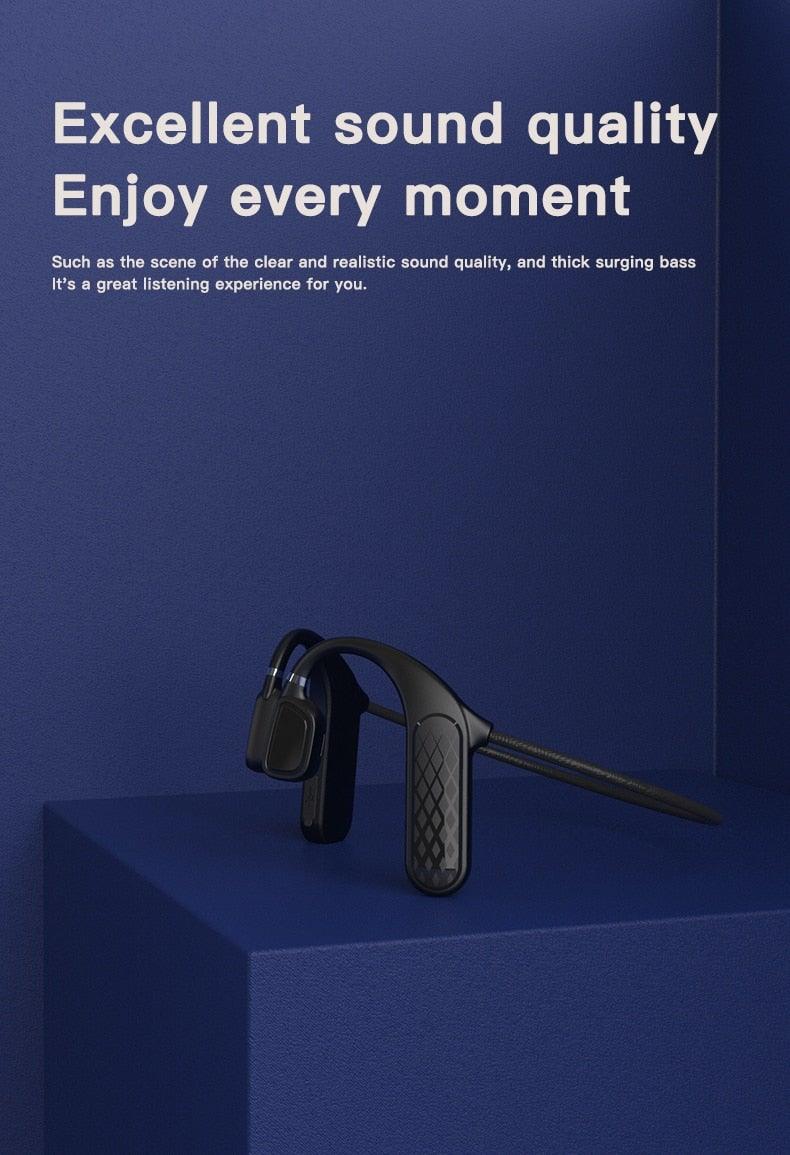 Wireless Bluetooth 5.0 Bone Conduction Sport Headphones & Mic
