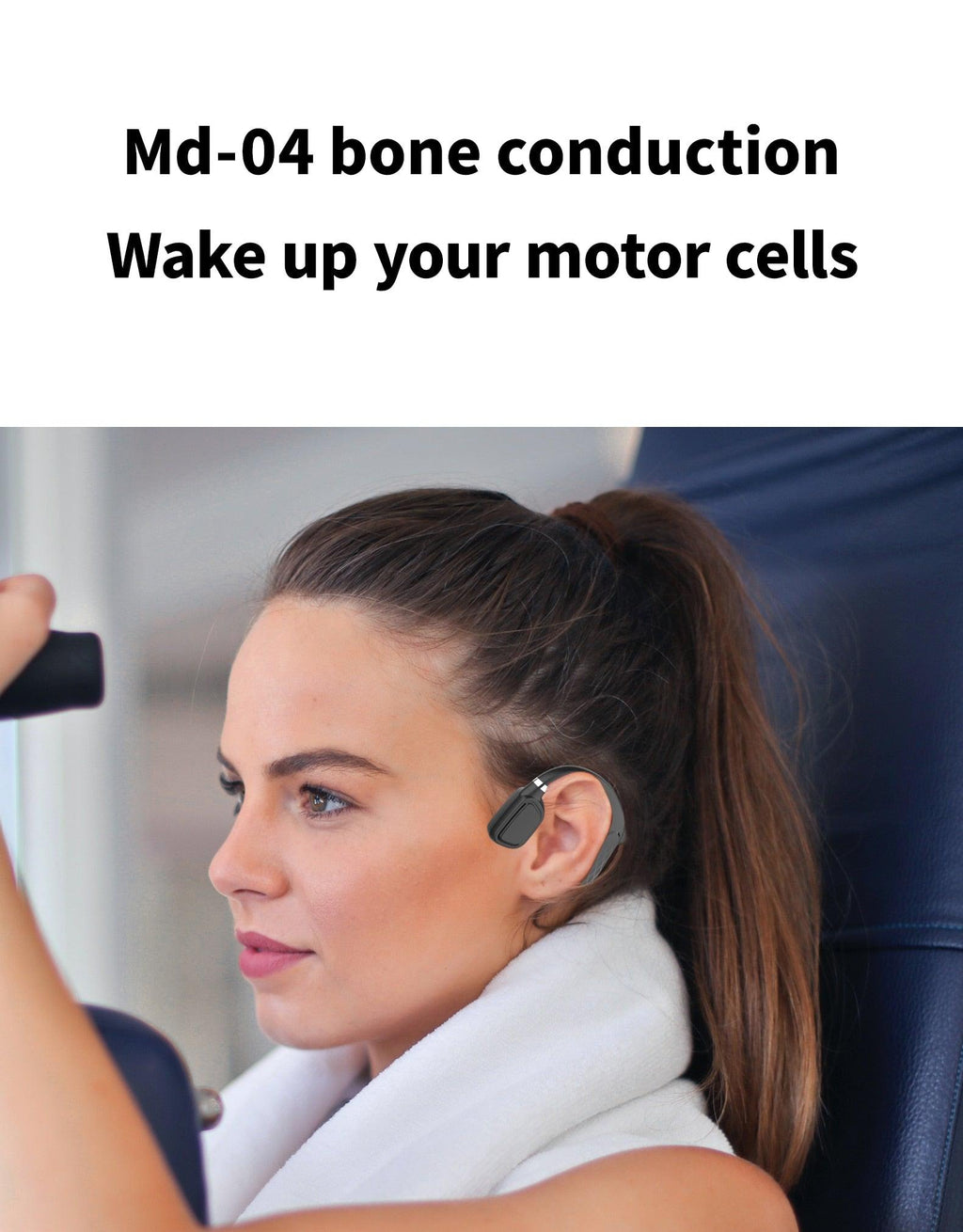Wireless Bluetooth 5.0 Bone Conduction Sport Headphones & Mic