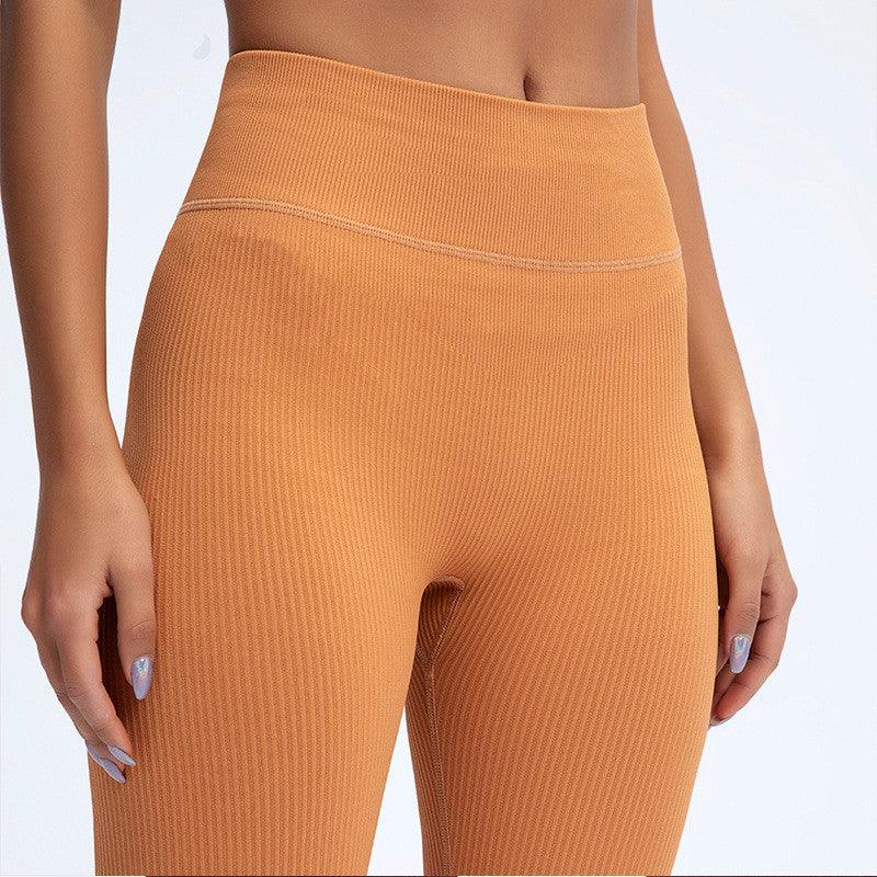 Elegant Blue High Waisted Seamless Gym Yoga Leggings