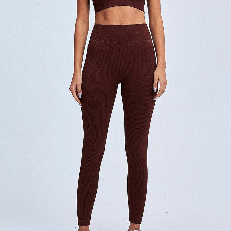 Elegant Blue High Waisted Seamless Gym Yoga Leggings