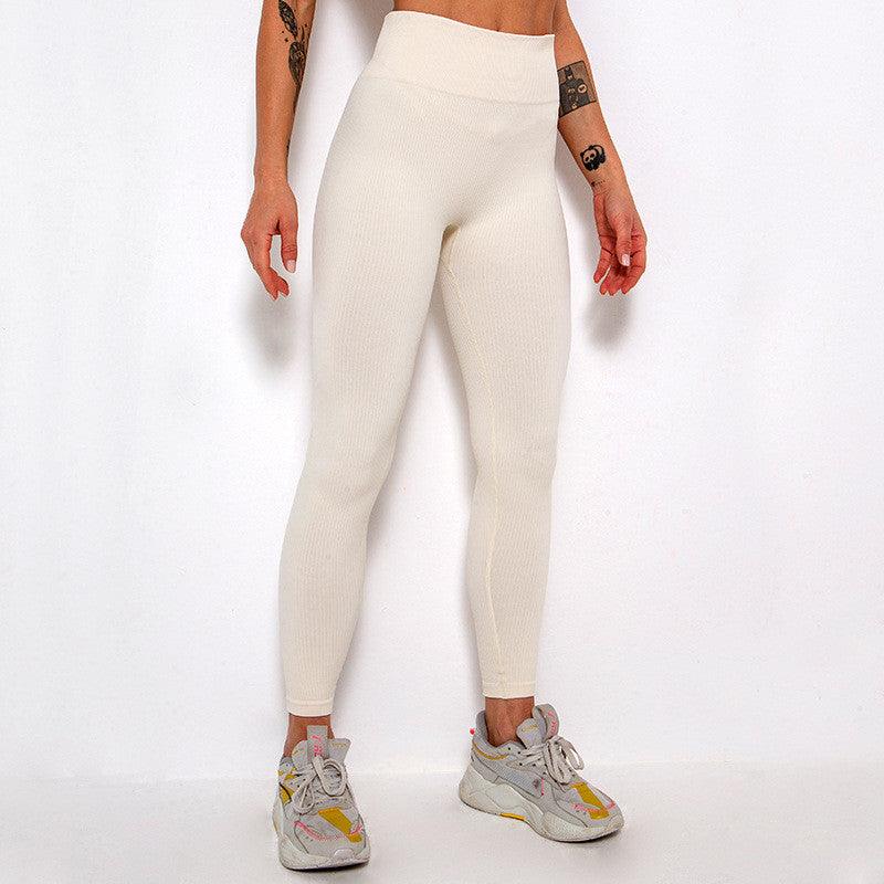Elegant Blue High Waisted Seamless Gym Yoga Leggings