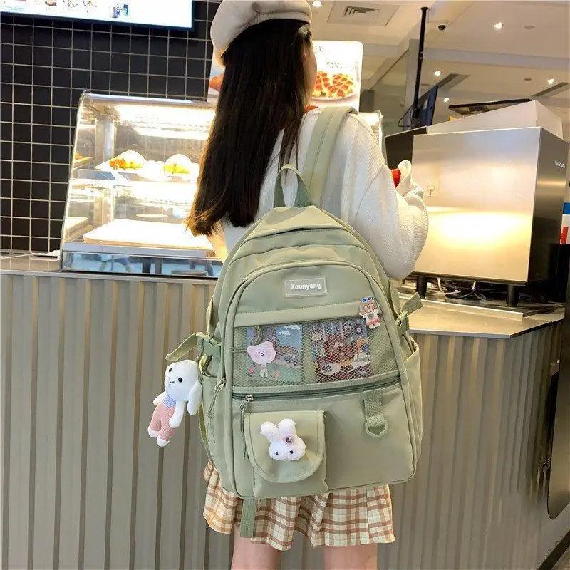 Stylish Mini Leather Backpack for Women, Trendy School Laptop Bag