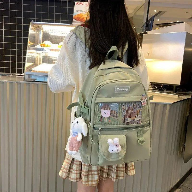 Stylish Mini Leather Backpack for Women, Trendy School Laptop Bag