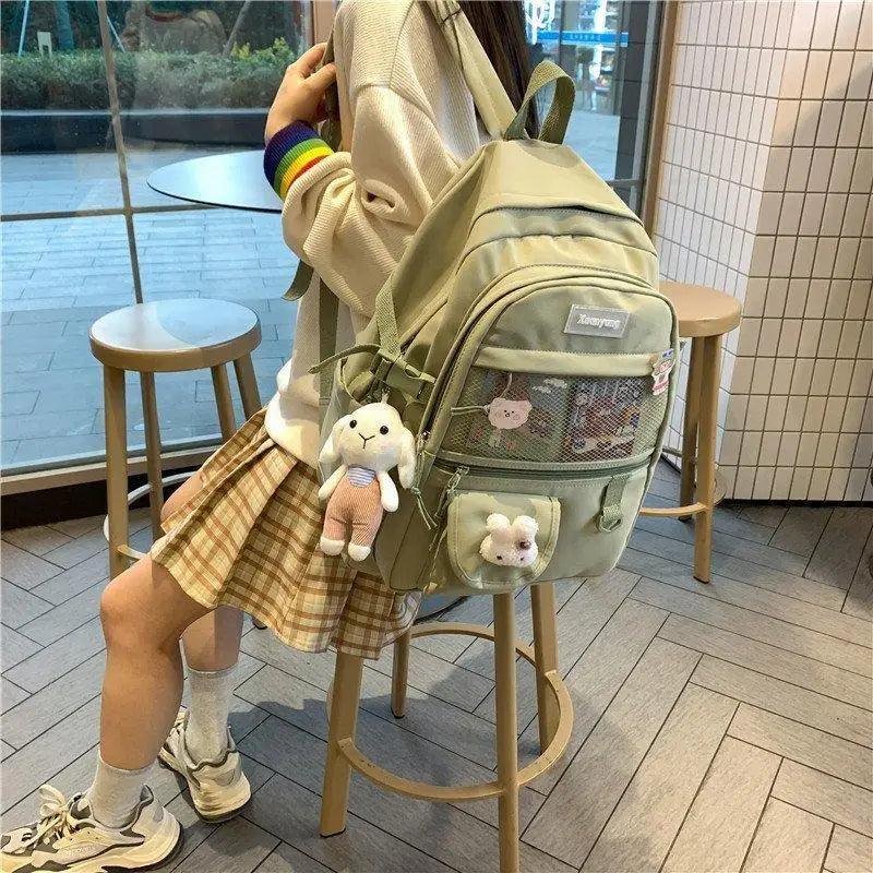 Stylish Mini Leather Backpack for Women, Trendy School Laptop Bag