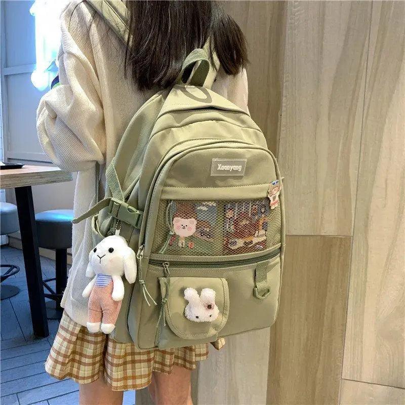 Stylish Mini Leather Backpack for Women, Trendy School Laptop Bag