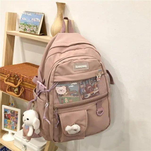 Stylish Mini Leather Backpack for Women, Trendy School Laptop Bag
